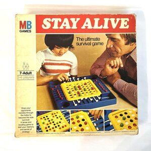 Vintage Stay Alive The Ultimate Survival Board Game by MB GAMES 1976 UK Complete